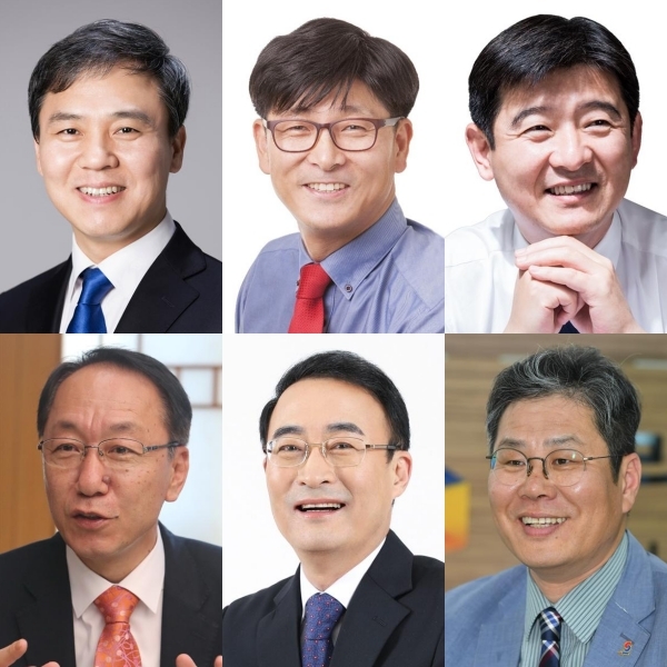 김승수, 서윤근, 엄윤상(위), 우범기, 이현웅, 조지훈(아래)