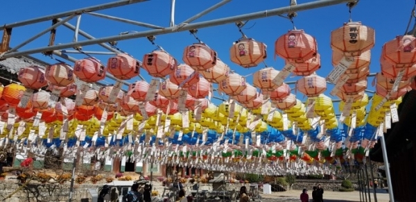 모악산 대원사의 연등