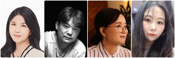 왼쪽부터 시 유수진 당선자, 단편소설 황지호 당선자, 수필 이다온 당선자, 동화 전소현 당선자