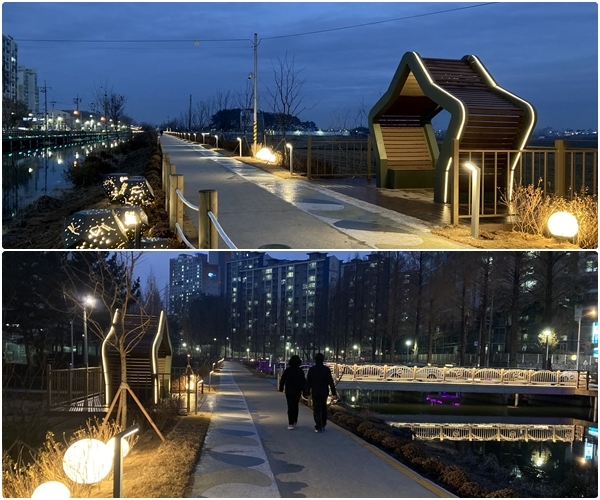 익산 동산동 대간선수로변