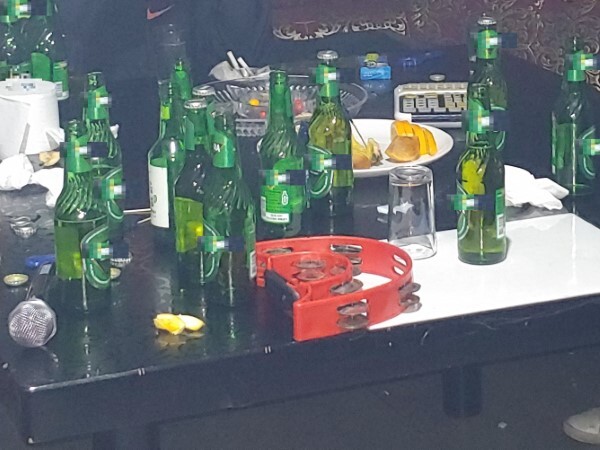 2021년 1월 5일 행정명령위반 단속 사진 자료.