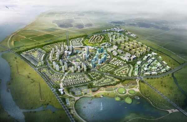 만경강 수변도시 조감도