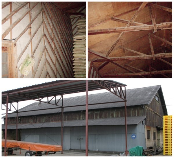 양곡창고 당시 내부와 외부 /사진=완주군청