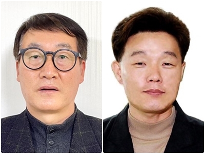왼쪽부터 김영곤 국장, 김동욱 기자
