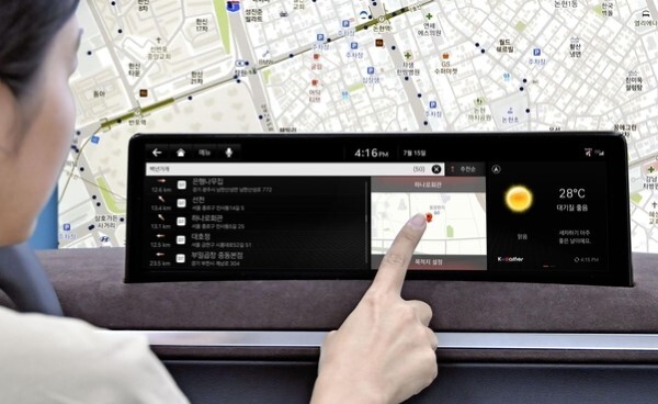 백년가게의 위치를 알려주는 현대차·기아차 내비게이션 /사진=중소벤처기업부