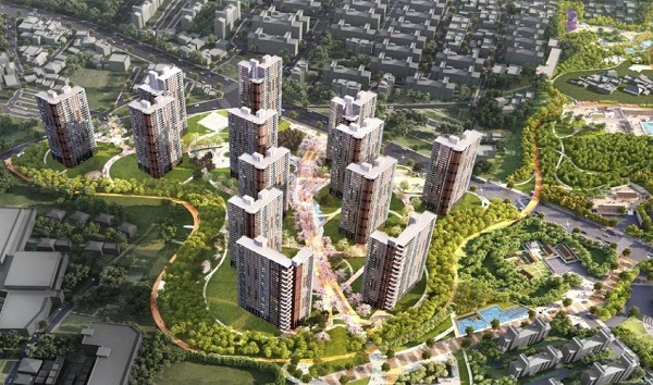 익산 마동공원 GS자이 조감도