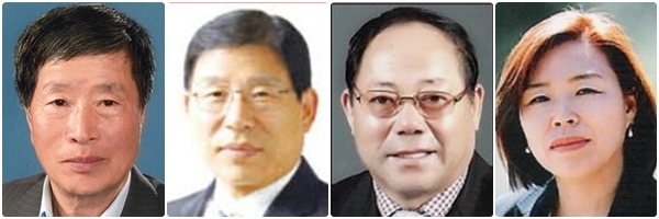 왼쪽부터 조준환 아동문학가, 김형중 시인, 신이봉 수필가, 심옥남 시인.