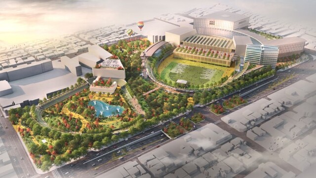 전주종합경기장 ‘시민의숲 1963 조성사업' 조감도