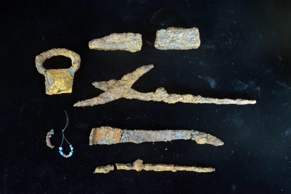 장수 백화산 출토 가야시대 철기도구