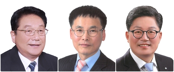 왼쪽부터 김복남 의원, 오상민 의원, 김주택 의원.