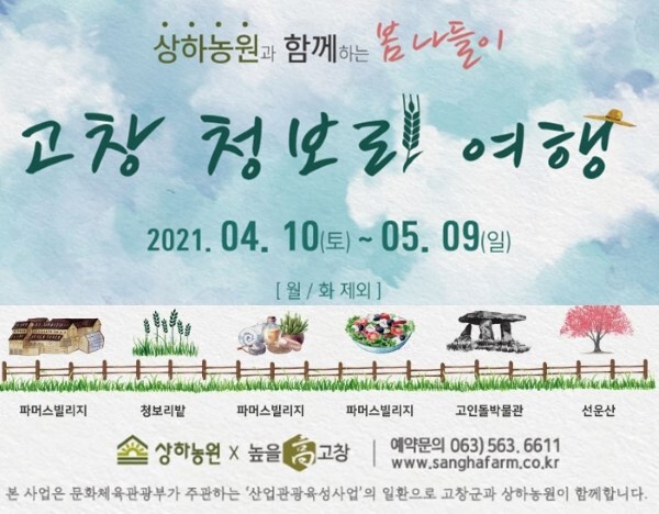 고창 청보리 여행 웹포스터