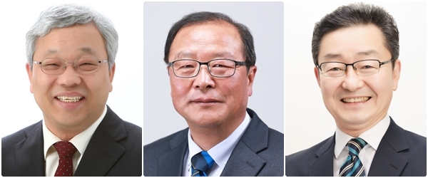 왼쪽부터 김종문 의원, 최화식 의원, 장정복 의원.