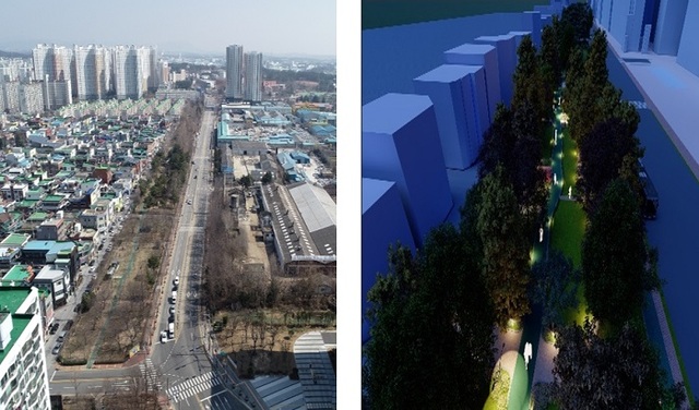 익산 영등동 국가산업단지 아름다운 거리 조성사업 조감도. /사진=익산시 제공