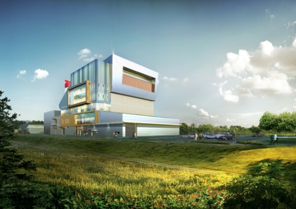 군산시 내초도동 폐자원 에너지화 시설 조감도.