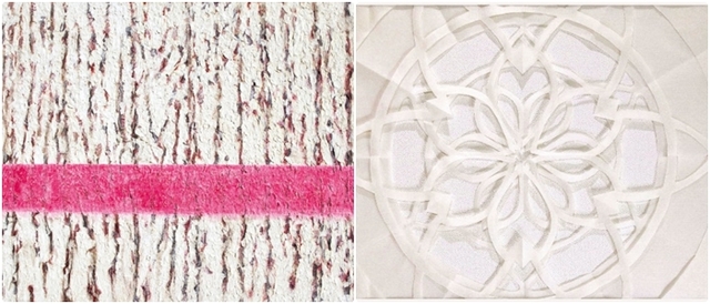 왼쪽부터 권구연 '아무것도 아닐관계' / 이경남 '무제'