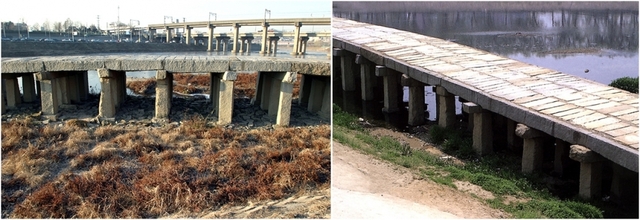 서울 중랑천 살곶이다리(箭串橋, 보물 1738호). 세종 2년 영의정 유정현이 박자청과 공사를 관리 감독한 살곶이다리이다. 살곶이다리는 조선시대 한양과 동남지방을 연결하는 주요 통로로 세종대 공사가 중단되었다가 성종 때 공사가 재개되어 완성되었다. 살곶이라는 지명은 태조가 함흥에서 돌아올 때 태종에게 화살을 날려 꽂힌 곳이라고 하여 붙여졌다고 한다. /사진=문화재청 제공