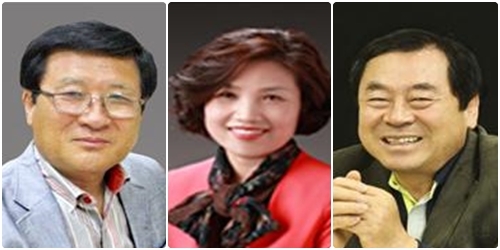 왼쪽부터 나인구 수필가·박갑순 수필가·이종희 수필가