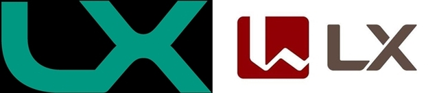 한국국토정보공사 CI(왼쪽) / LG 신설지주 상표등록 이미지.