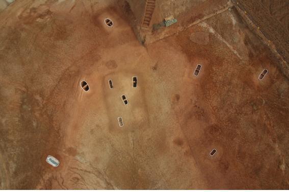 완주 갈동 토광묘 유적.