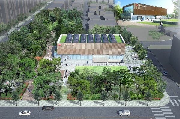 전주시 서부권 국민체육센터 조감도.