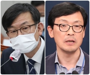 김상조 정책실장(왼쪽), 이호승 경제수석