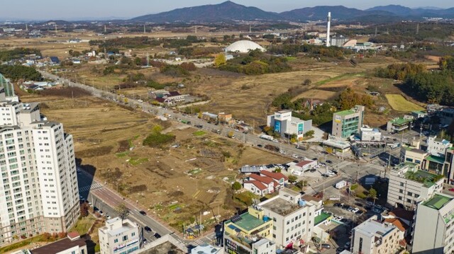 익산 부송4지구 도시개발사업 대상지 전경