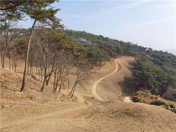재정비를 마친 백제왕도 핵심 유적 익산 토성 탐방로.