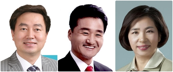 왼쪽부터 이덕춘, 유창희, 전정희 대표.