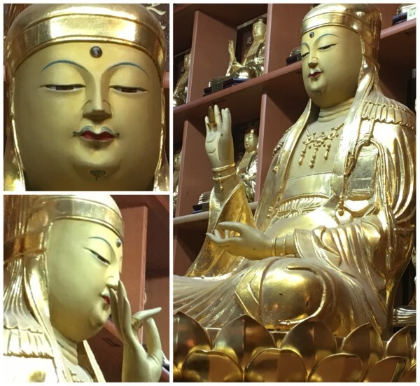 선운사 금동지장보살좌상.