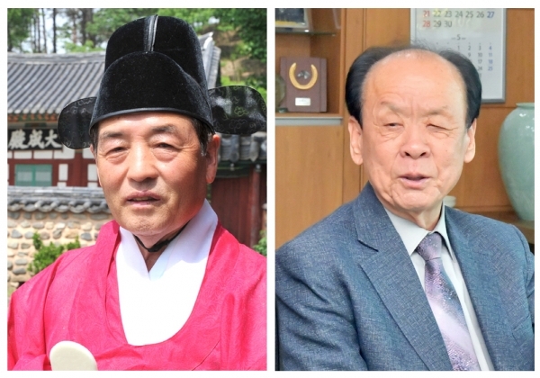 문화장에 강병문 씨(왼쪽), 공익장에 윤증호 씨