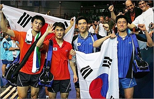 2004년 아테네 올림픽 출전 당시. /사진제공=대한배드민턴협회 제공
