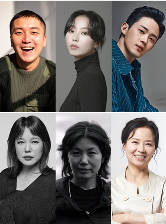 (윗줄) '독립영화 배우열전 1’ 패널 곽민규·김다솔·정재광 배우 / (아랫줄) '이 시대의 우먼파워' 김금순·안민영·오민애 배우