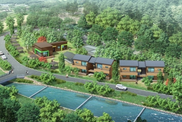 완주 고산자연휴양림 신축 동 조감도