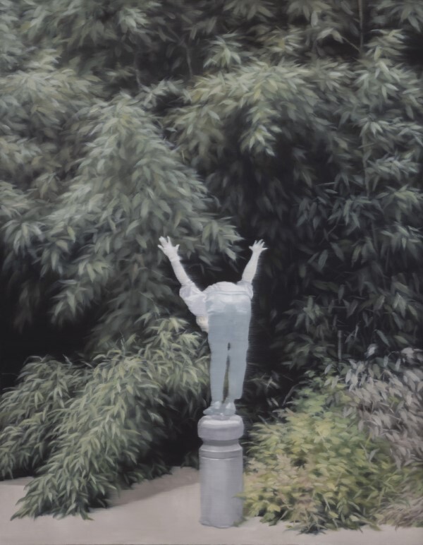 미술가: 서완호 / 명제: 중심잡기 / 재료: 캔버스 위에 유채 / 규격: 116.8×91.0cm / 제작년도: 2021