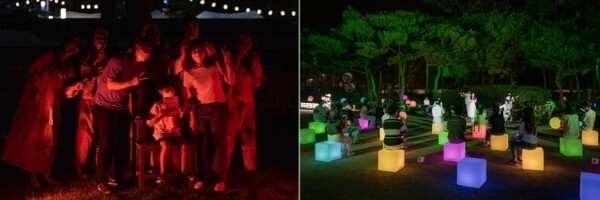 (좌) 전주문화재야행 좀비실록 존 / (우) 치유의 경기전 존