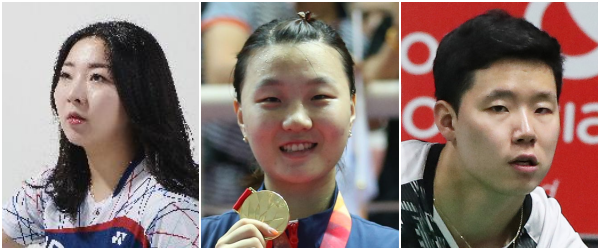 (왼쪽부터 차례대로) 공희용, 신승진, 서승재 선수