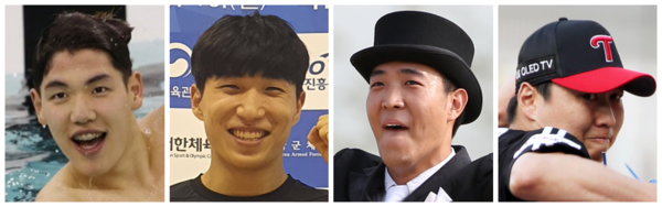 문승우, 이준호, 김동선, 차우찬(왼쪽부터)