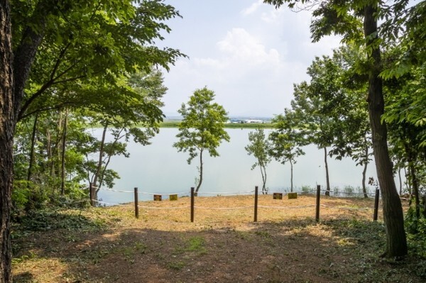 익산 행복정원 수변 산책로