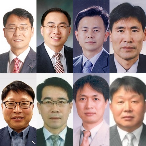 (왼쪽 위 부터 시계방향) 황철호 복지여성보건국장, 최재용 농축산식품국장, 김성명 혁신성장정책과장, 김창열 농산유통과장, 김희옥 신재생에너지과장, 이희성 정보화총괄과장, 이주철 회계과장, 김종택 행정자치전문위원