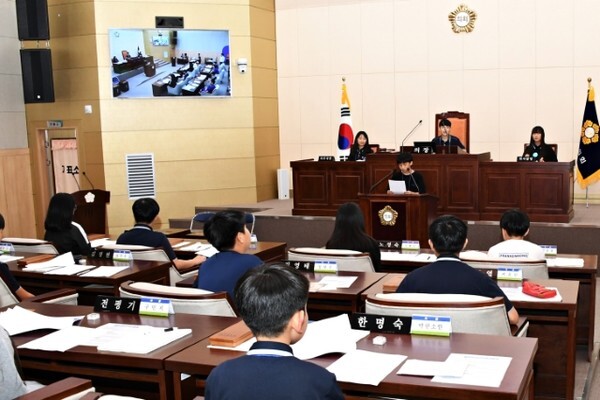 2019년 하늘중학교 청소년 의회교실