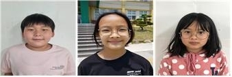 (왼쪽부터 차례대로) 손주헌 군, 오수빈 양, 김은별 양