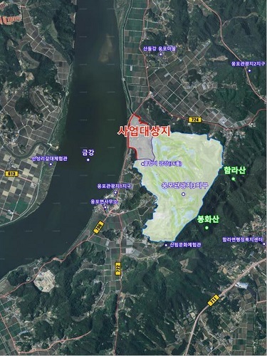 웅포관광지 위치도