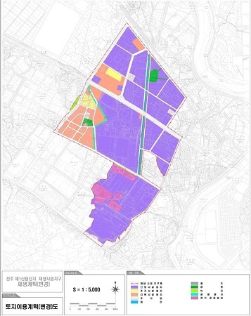 전주 제1산업단지 토지 이용 계획도