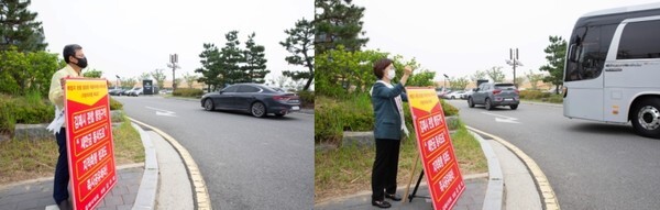 (왼쪽부터 차례대로)김주택 의원, 김영자 시의장