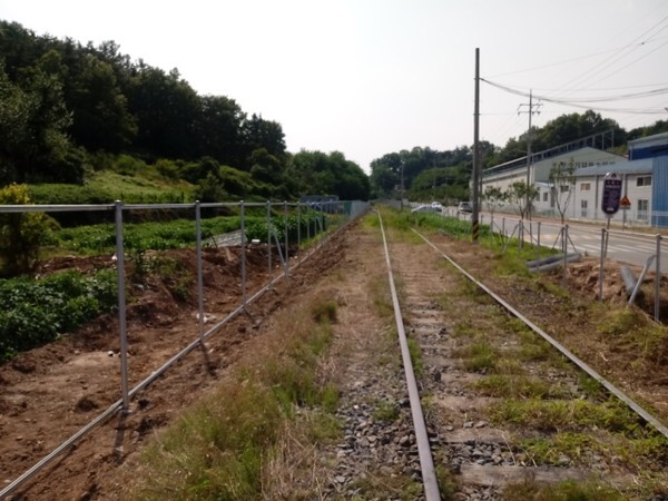 울타리가 설치된 옥구선