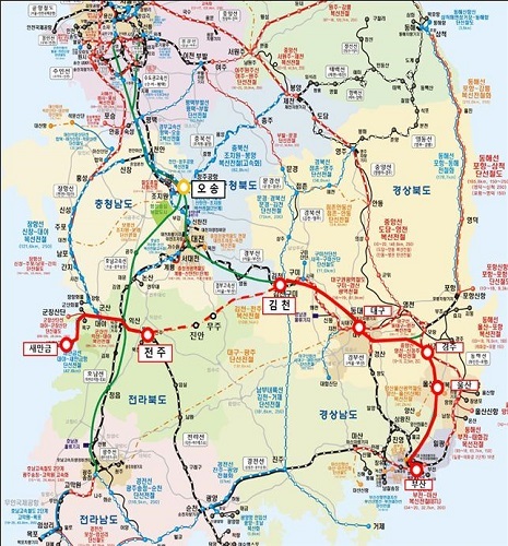 전주-김천 노선도/ 제공 = 전라북도