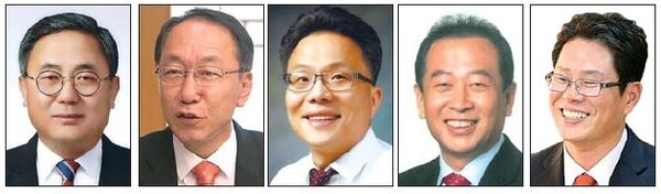 백순기, 우범기, 이중선, 임정엽, 조지훈(왼쪽부터)