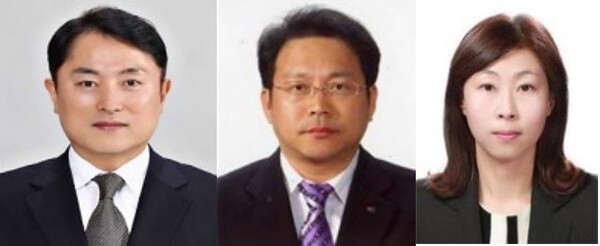 (왼쪽부터) 황성익 본부장, 전경훈 지부장, 정연옥 연수원장
