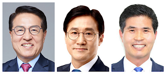 정운천 의원, 신영대 의원, 이원택 의원(왼쪽부터)