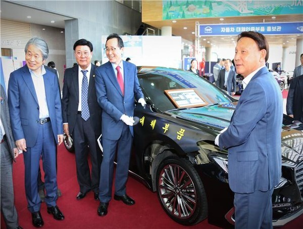 전북도와 자동차융합기술원이 자동차 대체인증부품 활성화를 위한 홍보관을 운영했다. /사진 제공 = 자동차융합기술원